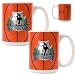Minnesota Timberwolves NBA 2pc Ceramic Gameball Mug Set - Primary Logo