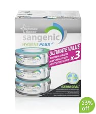 Tommee Tippee Sangenic Hygiene Plus Advanced Nappy Disposal System Refill Cassette - 3pk