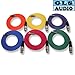 6 6ft COLOR XLR-F RCA-M Patch Cable 6' GLS Audio