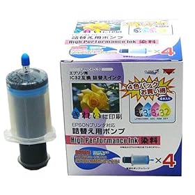 【クリックで詳細表示】クローズアップ 詰め替えインク エプソン IC4CL32互換 4色ポンプ LFNIC4CL32