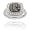 Sterling Silver 1/5ct TDW Champagne Diamond Square Ring