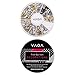 Professional High Quality Manicure 3D Nail Art Decorations Wheel With Gold And Silver Metal Studs In 12 Different Shapes By VAGA®