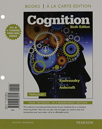 Cognition, Books a la Carte Plus NEW MyPsychLab with eText -- Access Card Package (6th Edition)