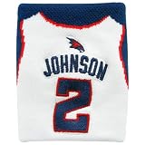 NBA Atlanta Hawks #2 Joe Johnson White Team Jersey Wristband