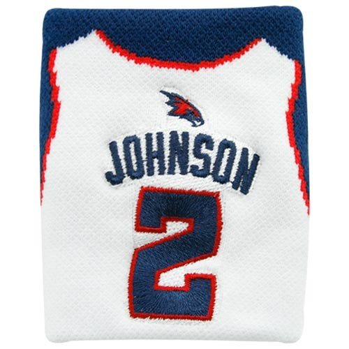 Atlanta Hawks #2 Joe Johnson White Team Jersey Wristband