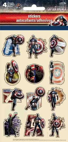  Captain America  Standard Stickers
