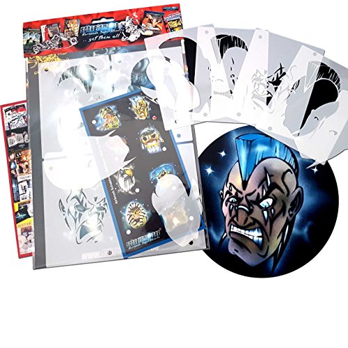 Schneidmeister® Premium Airbrush Stencil Set "HAUDENOSAUNEE / MOHAWK IROQUIS" Step-by-Step (Multilayer QuickStep), SuperStencil