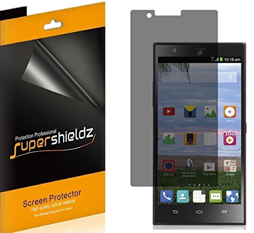 [2 Pack] SUPERSHIELDZ- Privacy Anti-Spy Screen Protector Shield For ZTE Lever LTE + Lifetime Replacements Warranty - Retail Packaging