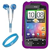 Purple Rubberized Protective Silicone Skin Cover for HTC Droid Incredible 2 ....