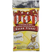Dogmatic Woofypop Microwave Popcorn for Dogs, Bacon, 1-3/5-Ounce Package