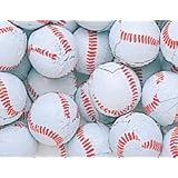Baseballs Premium Solid Milk Chocolate Balls (1 Lb - 72 Pcs)
