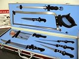 Pradel Excellence - K50406 - Valise du Boucher: 1 Fusil + 1 Scie + 1 Couperet + 5 Couteaux