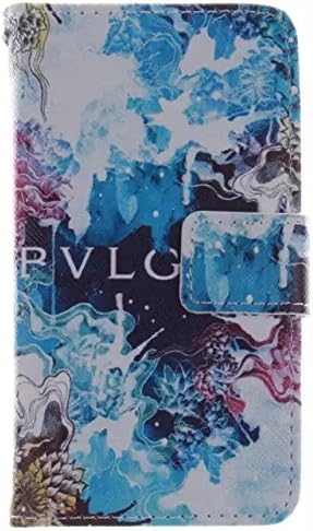 HNSPRING Colorful Patterns Premium TPU Flip Genuine Leather purses Cover protective Case for Microsoft Lumia 530