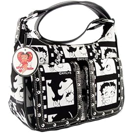 Betty Boop Black and White Filmstrip Handbag Purse