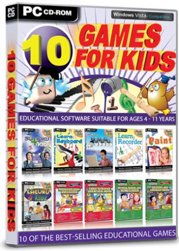 Childrens Toyshop  Video Games : 10 Games for Kids (PC CD)