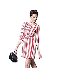 2015 Striped Print Bodycon Dress 