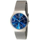 Skagen Men's 233LTTN Blue Face Titanium Mesh Bracelet Watch