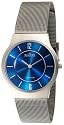 Skagen Men's Blue Face Titanium Mesh Bracelet Watch #233LTTN