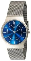 Skagen Men's Blue Face Titanium Mesh Bracelet Watch #233LTTN