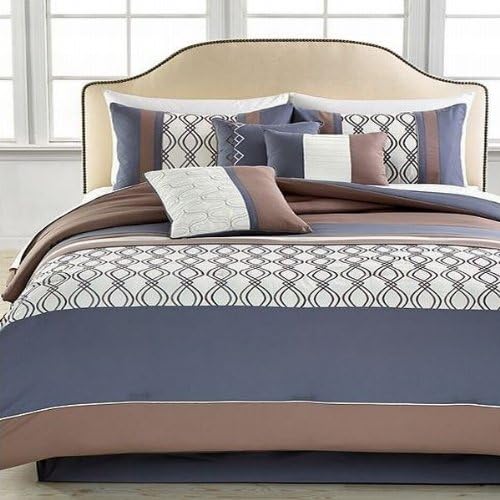 Hallmart Collectibles Helix King 7 Piece Comforter Bed In A Bag Set