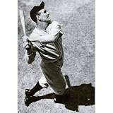 Professionally Framed Lou Gehrig New York Yankees Archival Sports Photo Poster Print - 13x19 with RichAndFramous Black Wood Frame