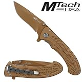 M-Tech Folding Pocket Knife Gold Colored