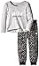Calvin Klein Little Girls' Gray Top with Printed Pants