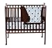 American Baby Company 3-Piece Portable/Mini Crib Set with Large Espresso Dot, Blue
