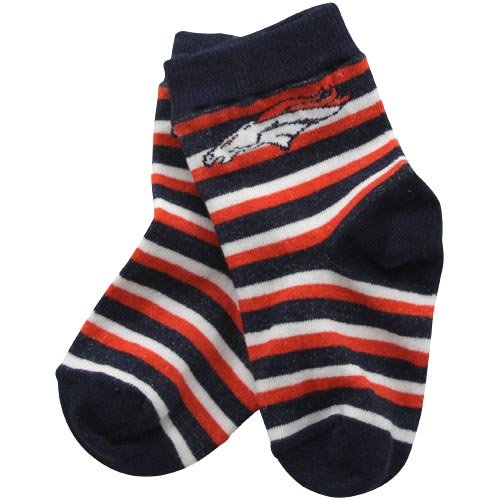 Denver Broncos Infant Navy NFL Stripe Socks