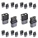 Amass XT60H Bullet Connector Plug Upgrated of XT60 Sheath Female & Male Black Plated for RC Parts Lipo Battery(10 Pairs)