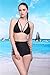 Polovi Women's Sexy Strappy Hollow-out High-waisted Bikini Swimwear Bikini Black