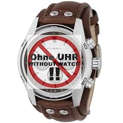 Fossil Ersatzband Uhrenarmband Leder Band 22mm Dunkelbraun f�r CH2565