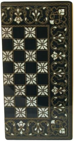 YENIGUN TURKISH design Backgammon Board with pieces & dice