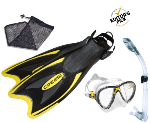 Cressi Snorkeling Scuba Diving Mask Fins Dry Snorkel Set reviews