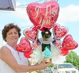U.S. ARMY MILITARY GIFT OF LOVE - BIG 26" 2-FEET-TALL I LOVE YOU TEDDY BEAR AND BALLOON BOUQUET CENTERPIECE - 14 Total Balloons and Big Soft Army Teddy Bear - PEEFECT FOR VALENTINES DAY - OR ANY DAY