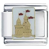 Beach Sand Castle Italian Charms - B000674V70