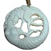 Carved Bone Mermaid Pendant Necklace