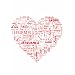 Whitney Watson Artwork WW1C18x24 Whitney Watson White Heart Canvas, 18" Length x 24" Width, White