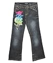 Ed Hardy Jewel Skull Flare Jeans (Sizes 8 14)