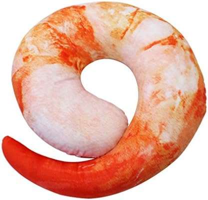 Neck Pillow U Shaped Pillow For Airplane &amp; Car Travel (Shrimp)