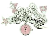 Flaunt It Ladies Charm Bracelet Analogue Watch - FLT048/C