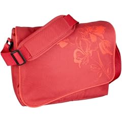 Cullmann Madrid Maxima 330 Desgin-Line Truth-Flower SLR-Kameratasche (Messenger, f�r DSLR mit Objektiv, zus�tzlichem Objektiv + Blitzger�t, Zubeh�r) kirschrot