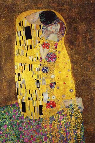 Empire 105790 Klimt, Gustav The Kiss, Der Kuss Poster, Plakat ca. 91,5 x 61 cm