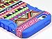 Bastex Hybrid Case for Apple Iphone 5, 5s, 5g - Blue Silicone / Aztec Tribal Hard