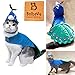Pet Peacock Costume with Hat for Small Dogs & Cats Blue