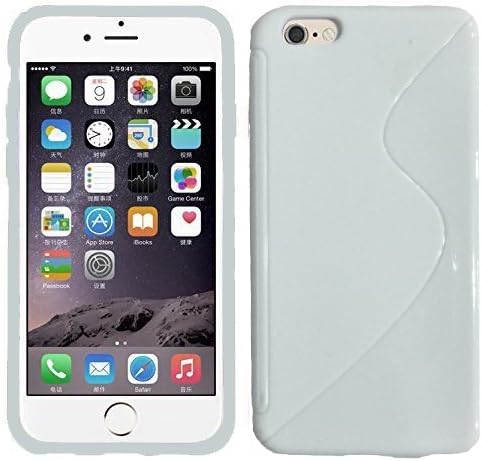 Zone Shop (TM) iPhone 6 Plus S-Line Series White TPU Durable Case for Apple iPhone 6 Plus (5.5 inch) Flexible Gel Rubber Cover for iPhone 6 Plus By Zone Shop