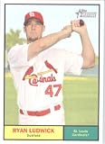 2010 Topps Heritage Baseball Card # 352 Ryan Ludwick - St. Louis Cardinals - Mint Condition - MLB Trading Card Shipped In Protective ScrewDown Display Case!