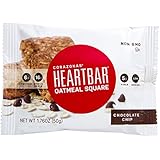 Heartbar Oatmeal Square Bar, Chocolate Chip, 1.76 Ounce (Pack of 12)