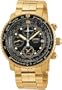 Seiko Men's SNA414 Flight Alarm Chronograph Watch
