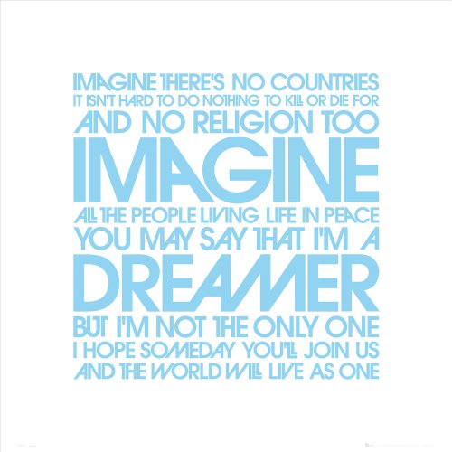 GB eye Ltd, Panoramic Print, EMI - John Lennon, Imagine, (33x95cm)